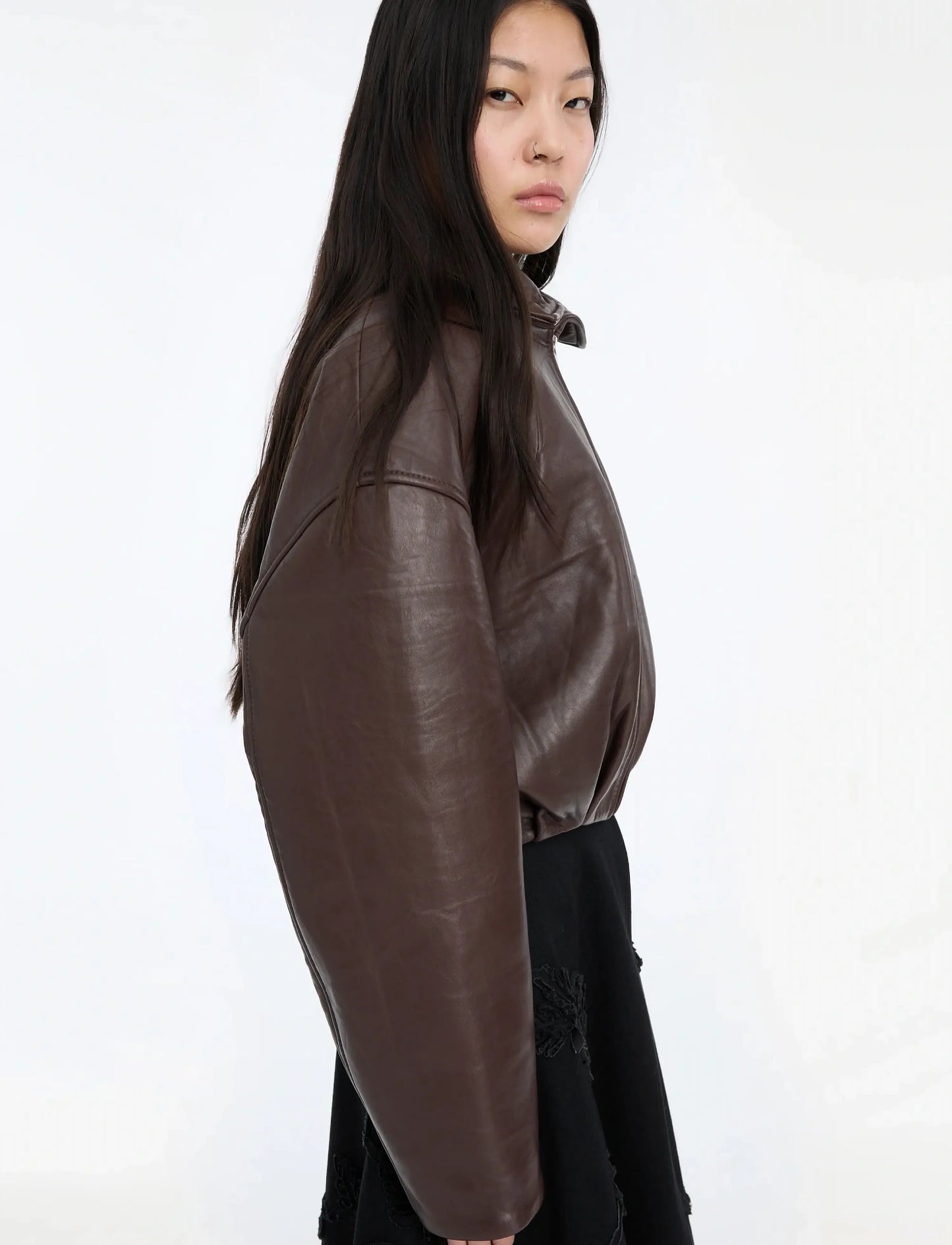 ROTATE BONDED LEATHER JACKER MOLE