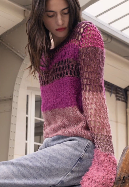 MES DESMOISELLES OPHA SWEATER/PULLOVER - MAUVE