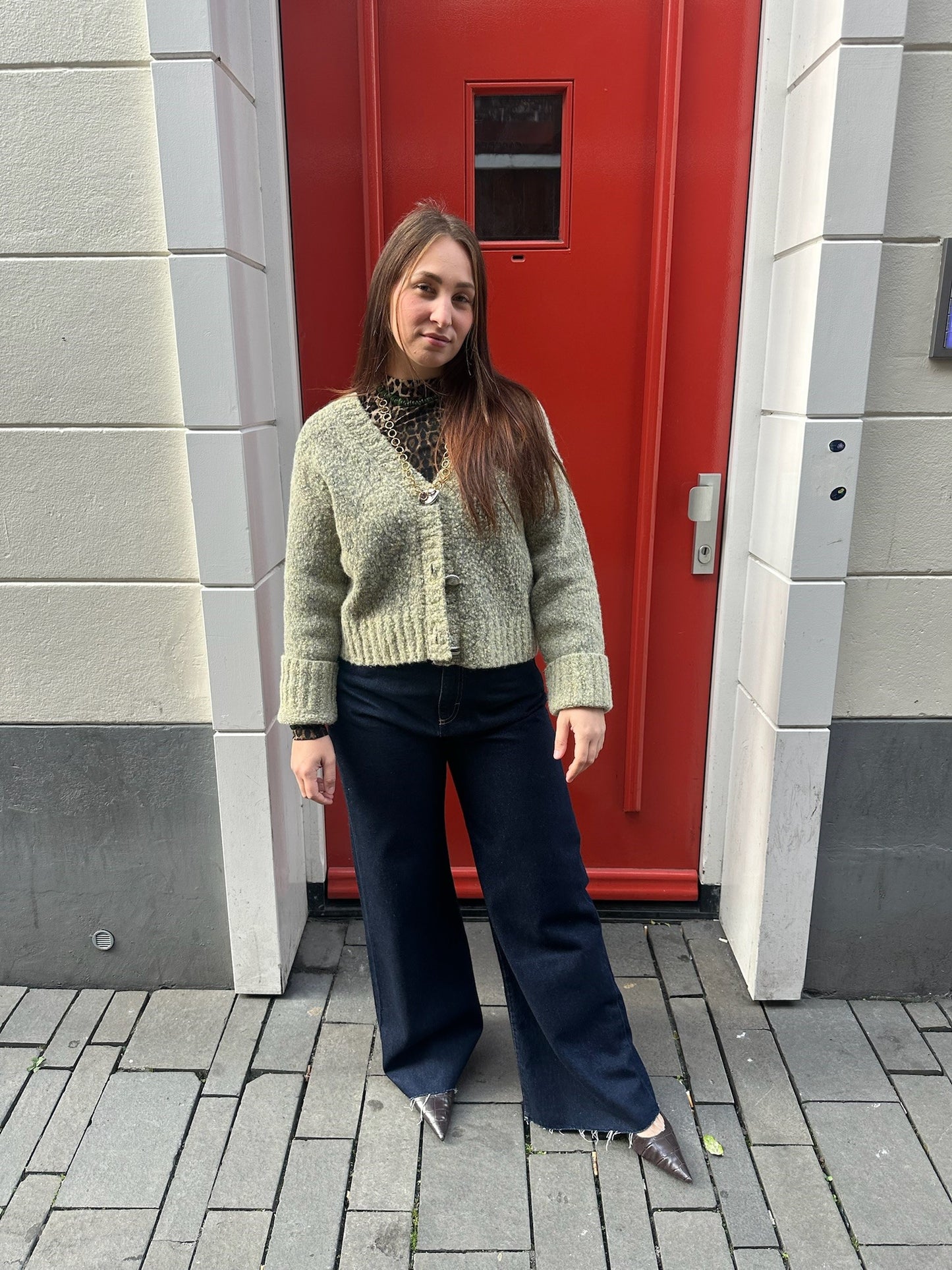 ICON DENIM DEBBY - INDIG0 RAW-CUT WIDE LEG JEANS