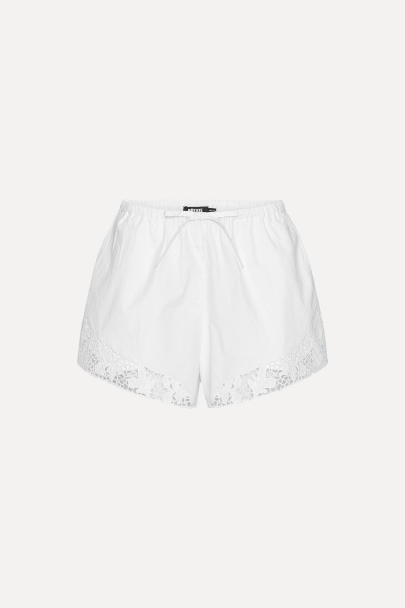 ROTATE DRAWSTRING SHORTS BRIGHT WHITE