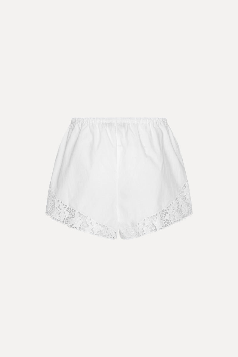 ROTATE DRAWSTRING SHORTS BRIGHT WHITE