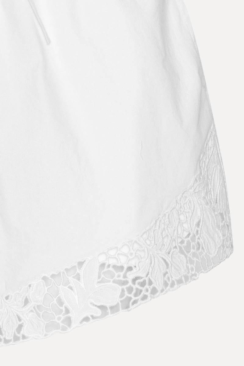 ROTATE DRAWSTRING SHORTS BRIGHT WHITE