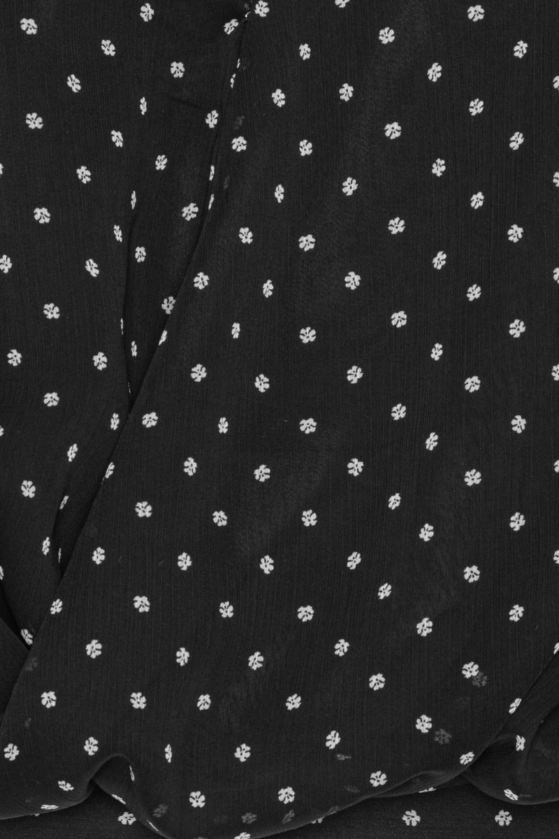 ROTATE RUCHED BLOUSE BLACK