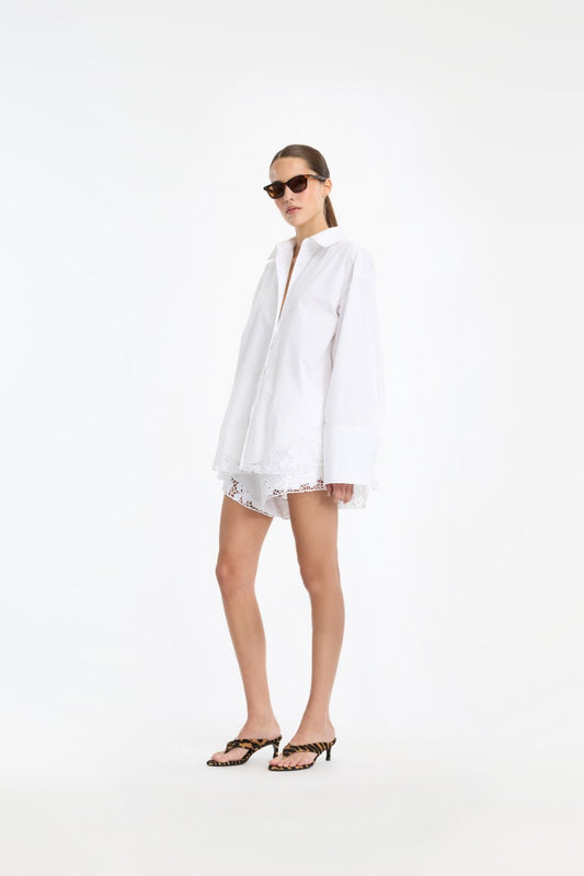 ROTATE OVERSIZED SHIRT BRIGHT WHITE