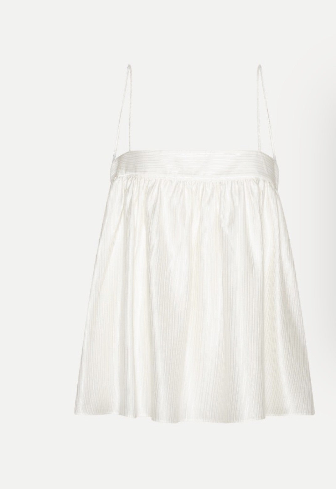 ROTATE STRIPED SLIP TOP - WHITE