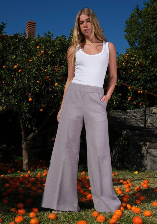 SEA ME HAPPY SUPER WOODY CASUAL PANTS -DARK GREY