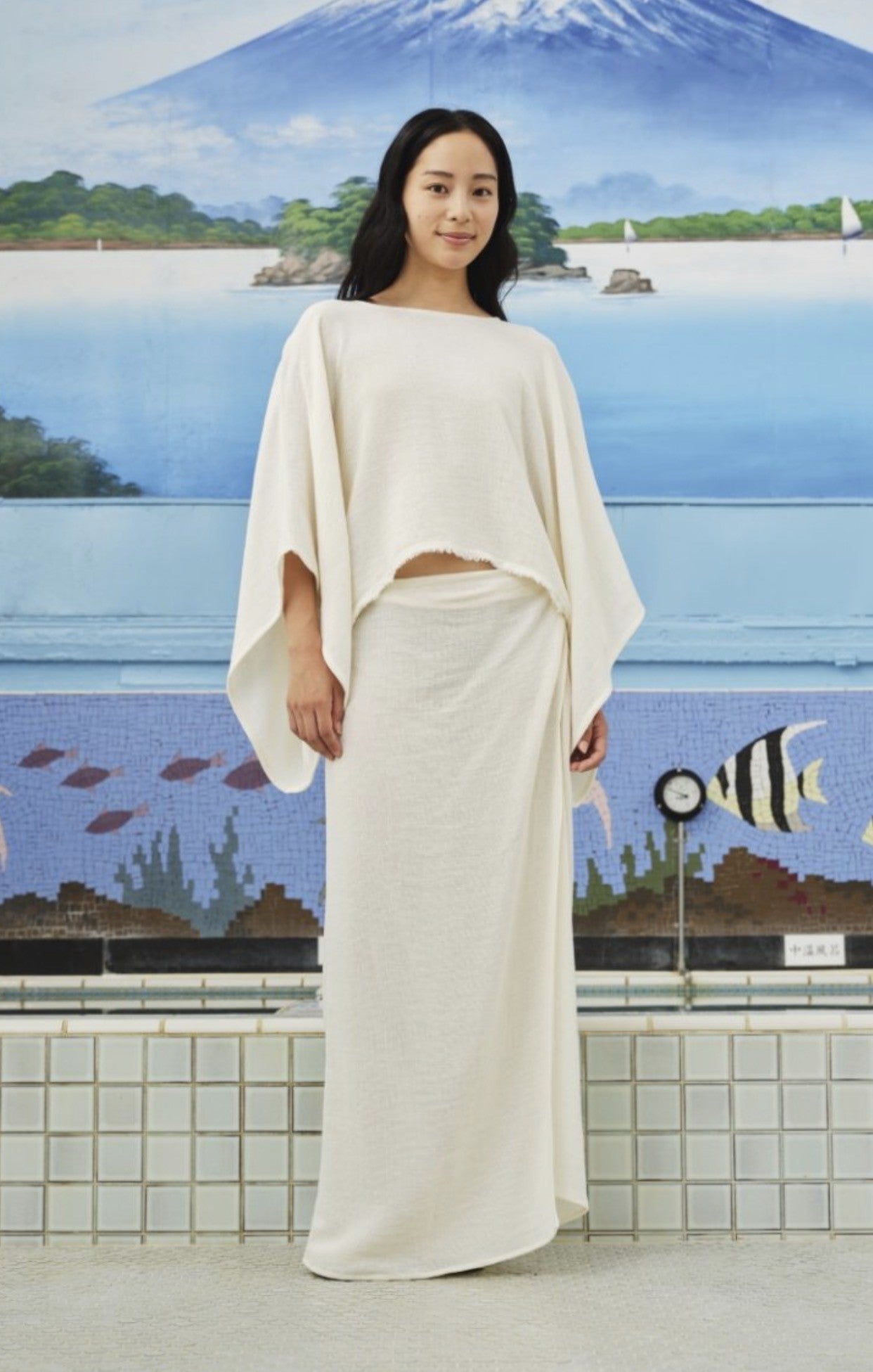 SEA ME HAPPY COCO BLOUSE MESH RESORT - ECRU