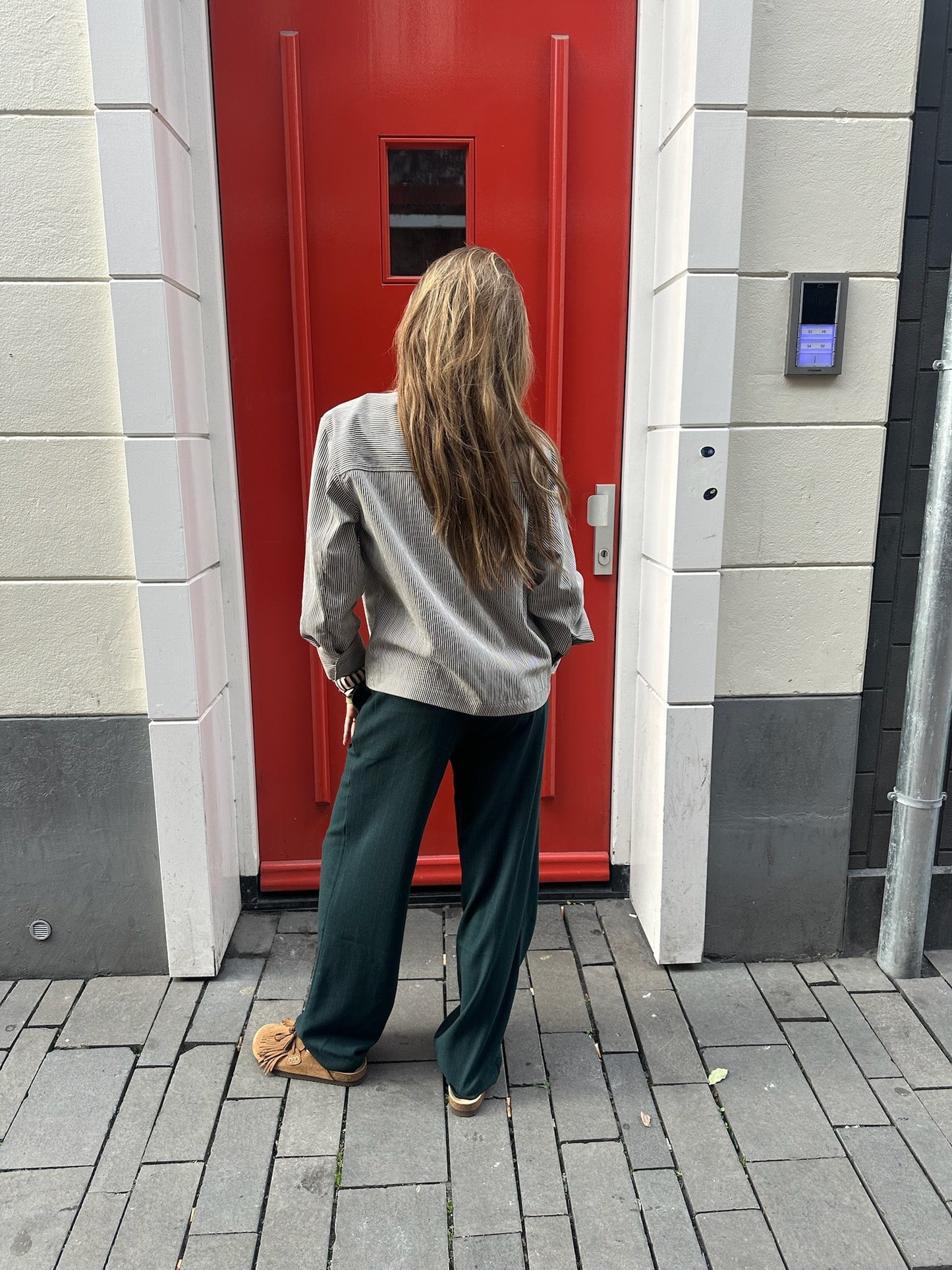 SEA ME HAPPY ALEX PANTS WOOL DEEP DARK GREEN