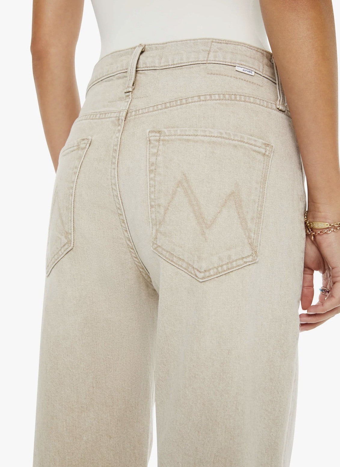 MOTHER THE UNDERCOVER SNEAK JEANS - CARAMEL