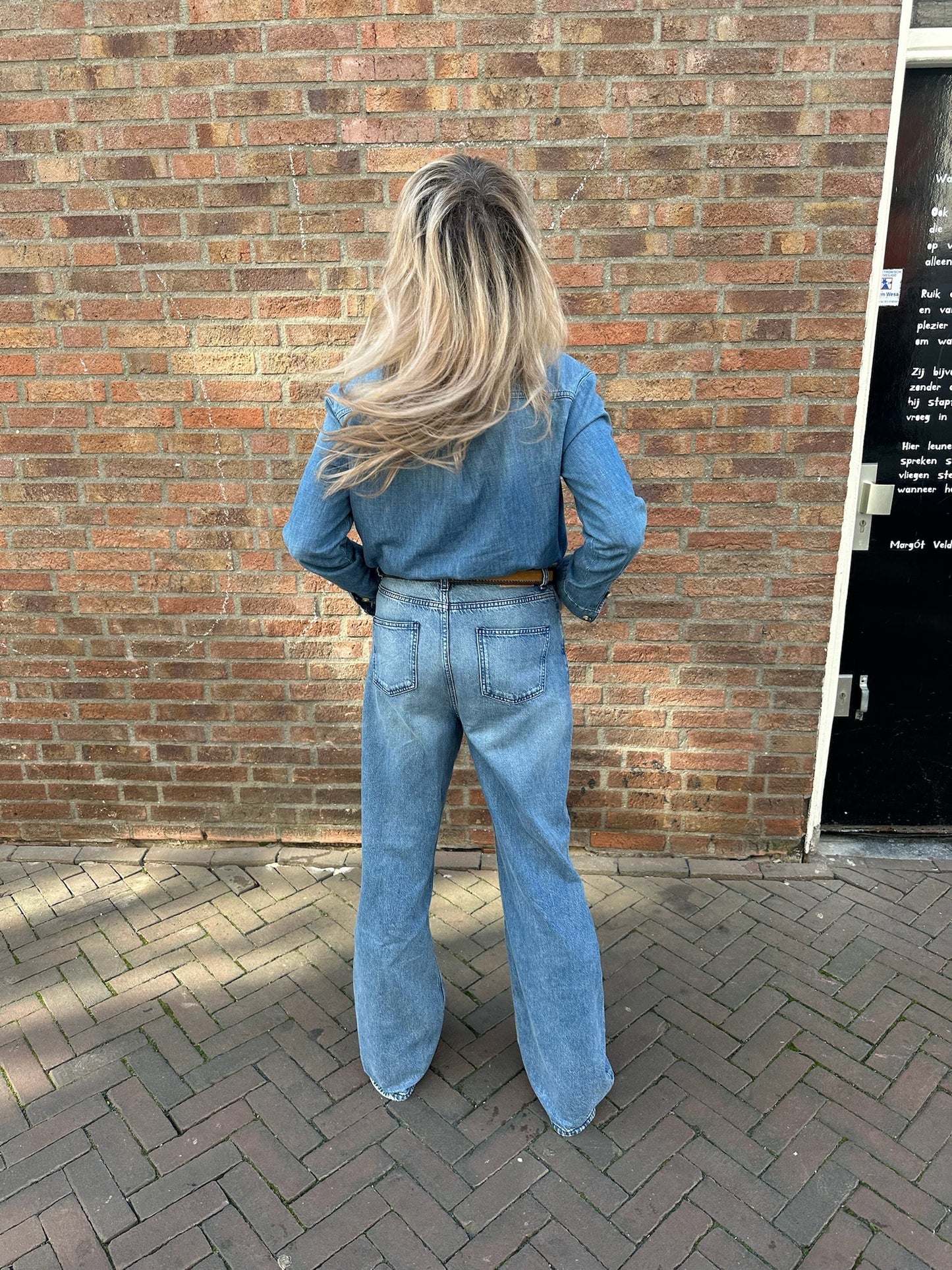 BASH BLOOM DENIM JUMPSUIT