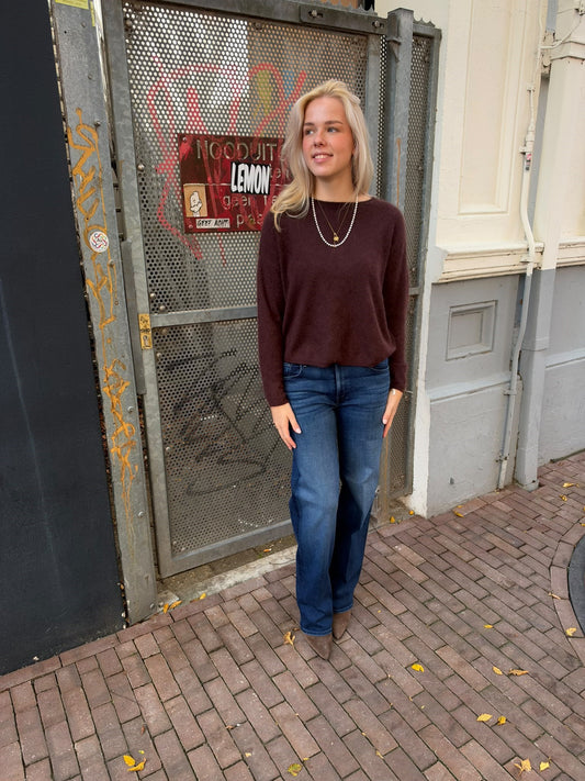 LES TRICOTS DE LEA MARCEL PULL MOCHA