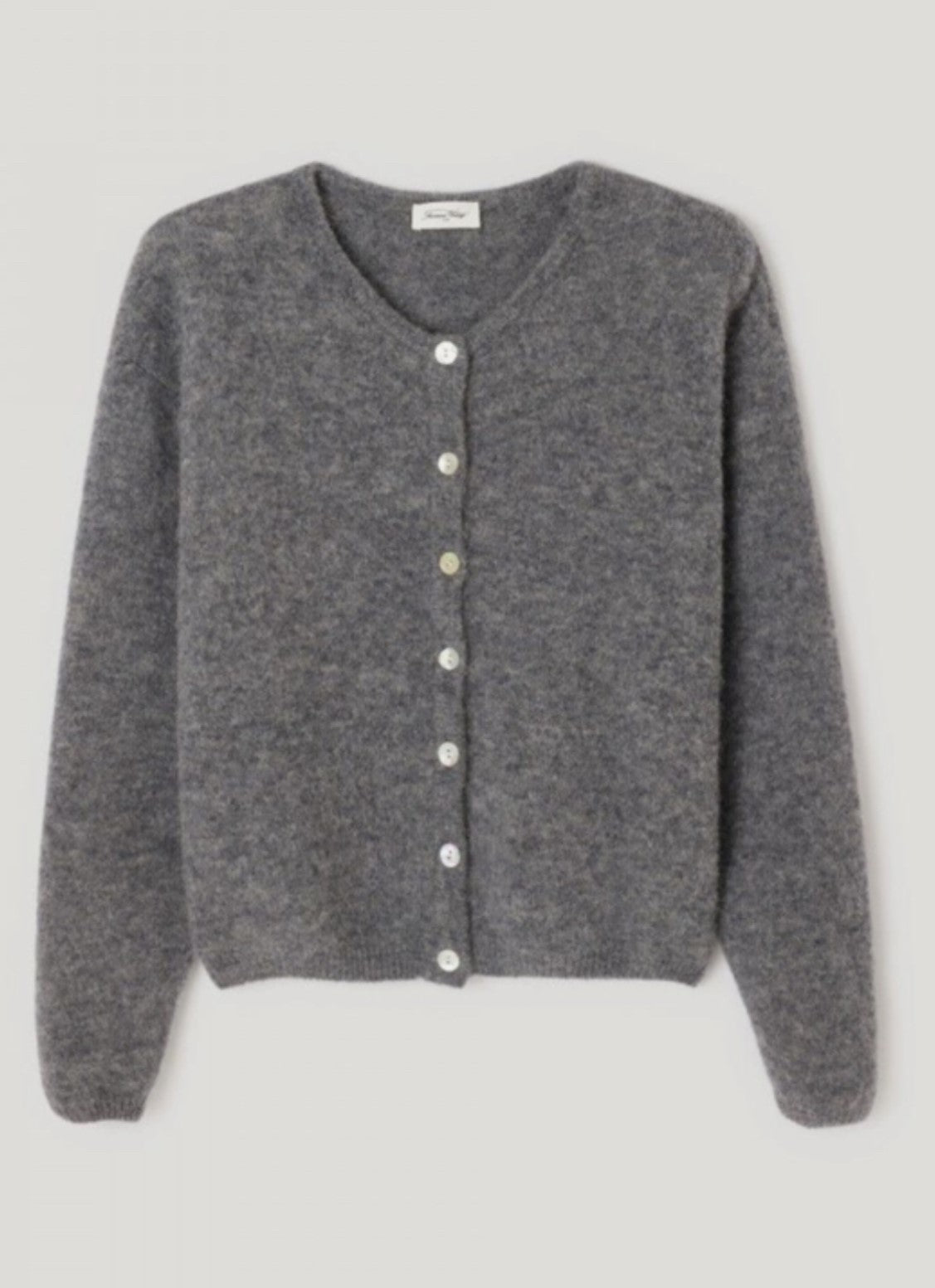 AMERICAN VINTAGE VITOW CARDIGAN - STEEL MELANGE