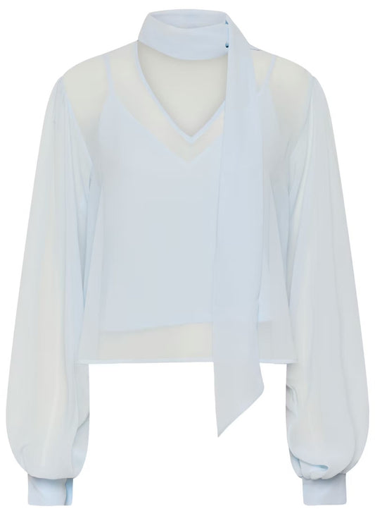 GEZTUZ GZZURINA BLOUSE - BLUE FINCH